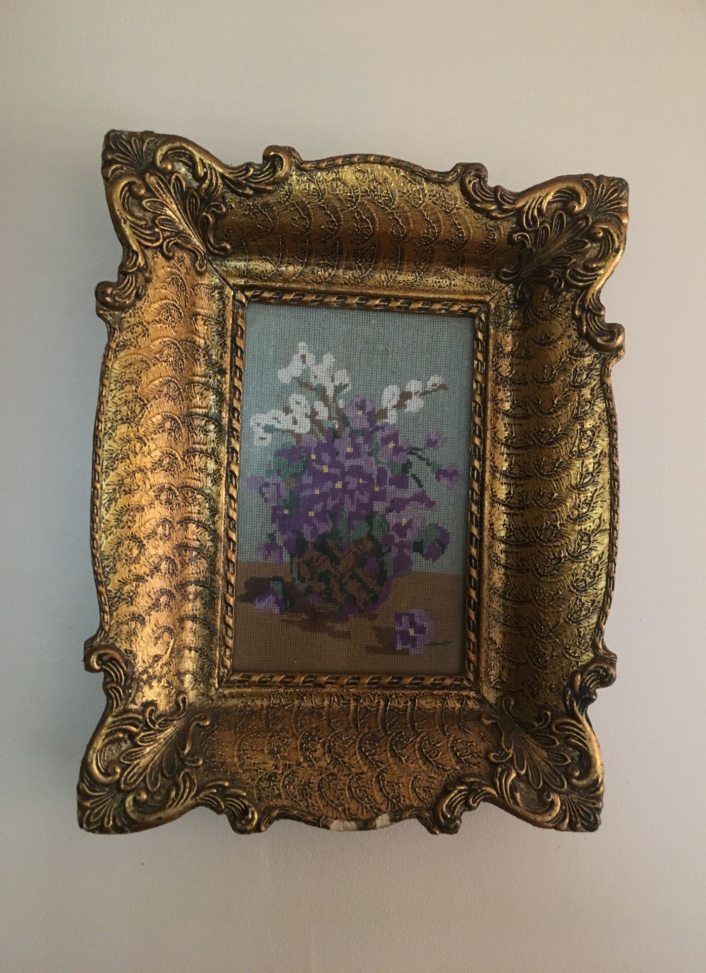 Hand stitched wall decor 35yrs