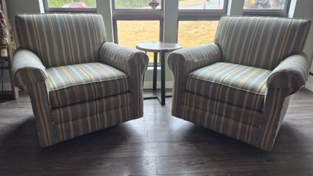 Matching Bassett Swivel Chairs