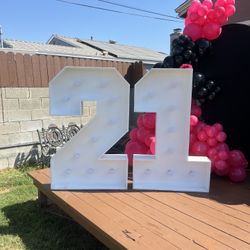 Marquee Numbers 48’ H 