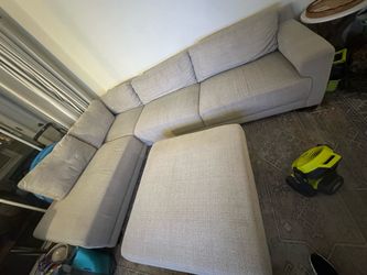 Sectional Modular Sofa with Ottoman