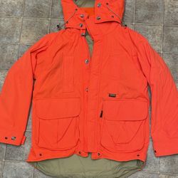 Vintage Remington Hunting Coat Orange Made in USA Sz XL-EUC