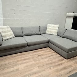 City Furniture gray sectional 