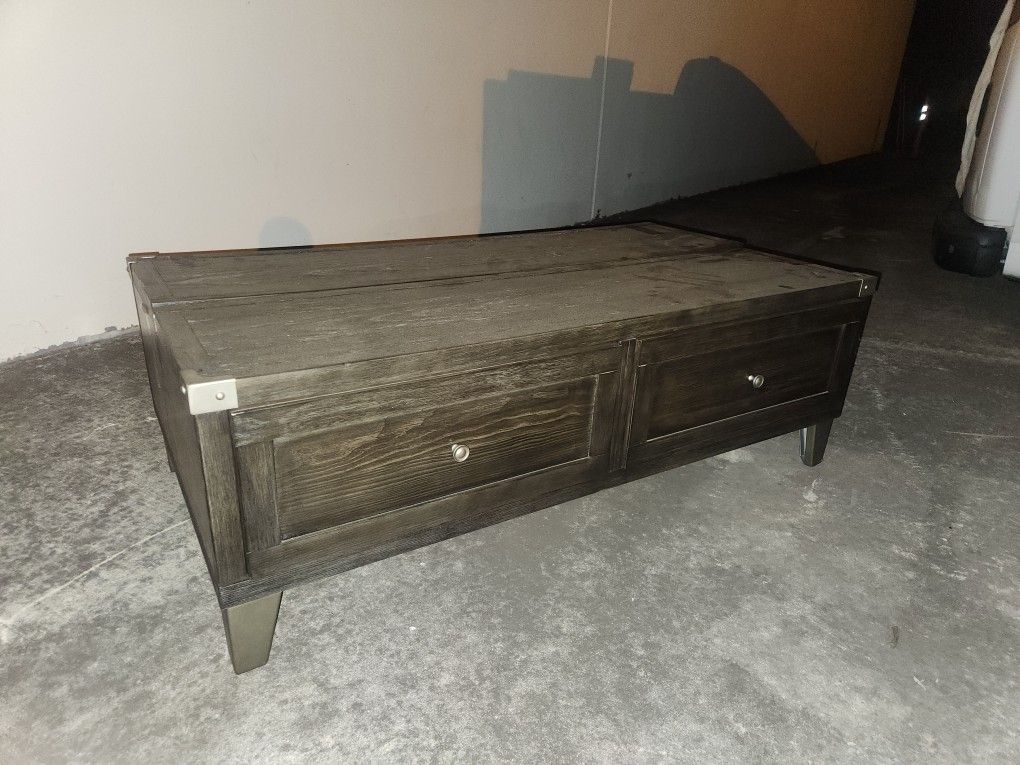 Extending Coffee Table With Drawers