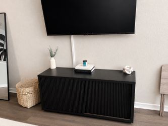Tv stand black finish up to 70inch tv