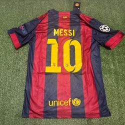 Vintage Retro Barcelona 10 Messi Jersey Home