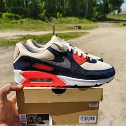 $140  Local Pickup Nike Air Max 90 Denham Size 12 With Original Box eBay Authenticated Worn Twice Very Gently  