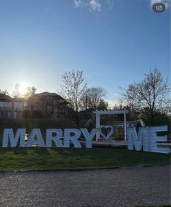 Marry me personal sign size 3 feet long