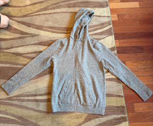 Abercrombie & Fitch Men’s Wool Gray Hooded Pullover Sweatshirt - Size XL