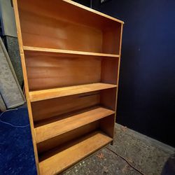 Nice Vintage Mcm Would Book Shelf Bookcase