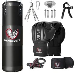 Boxing Gloves & Punching Bag Set
