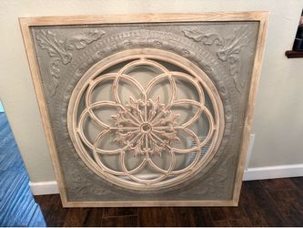 Large Metal Wood Art Work
