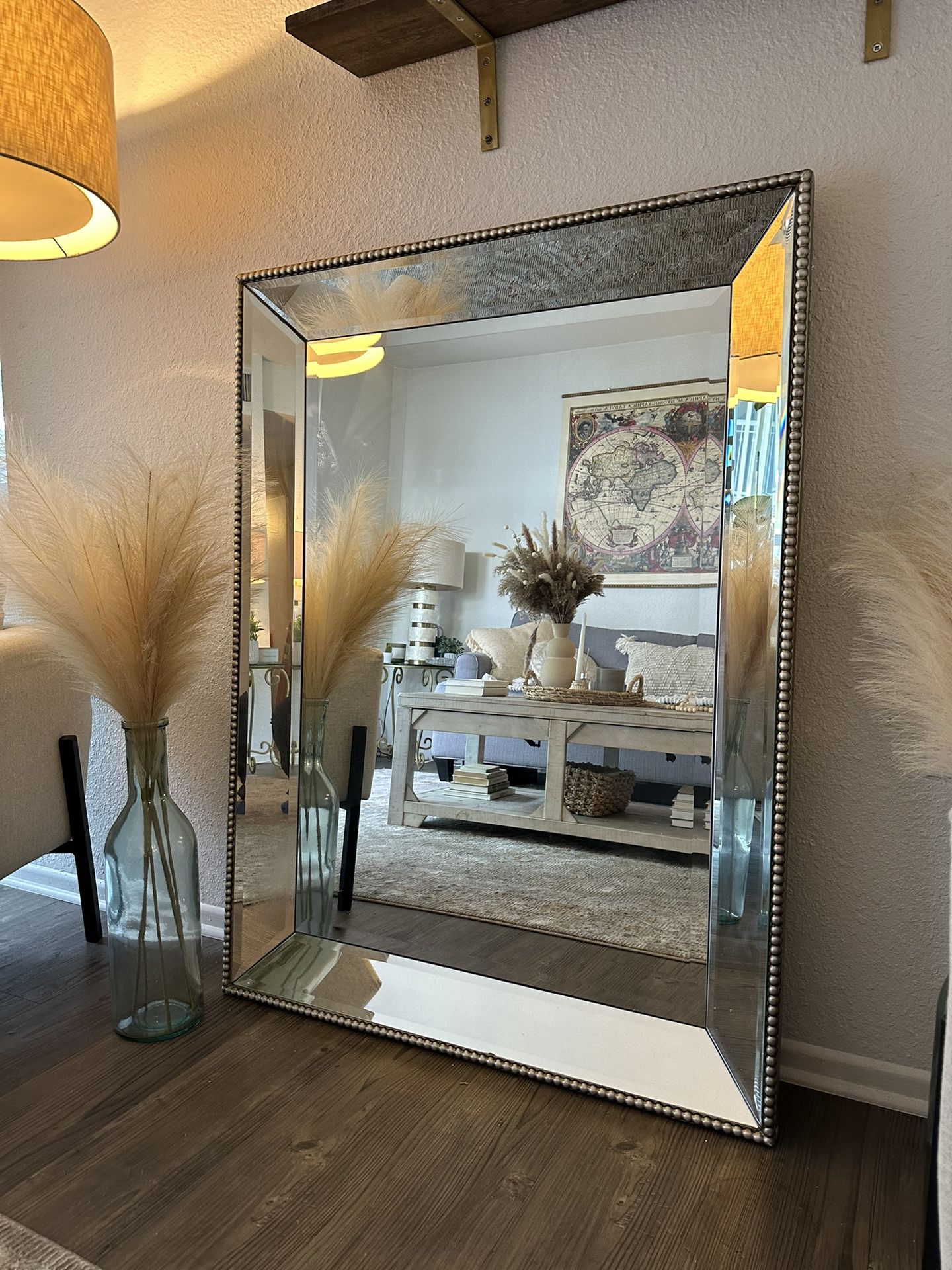 Large Silver Mirror 