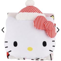 Hello Kitty Blanket With Pillow 