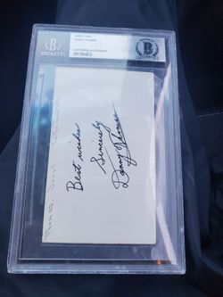Danny Thomas index card