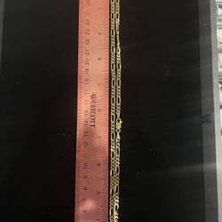 Solid Figaro 4.5mm 22” Gold 10K