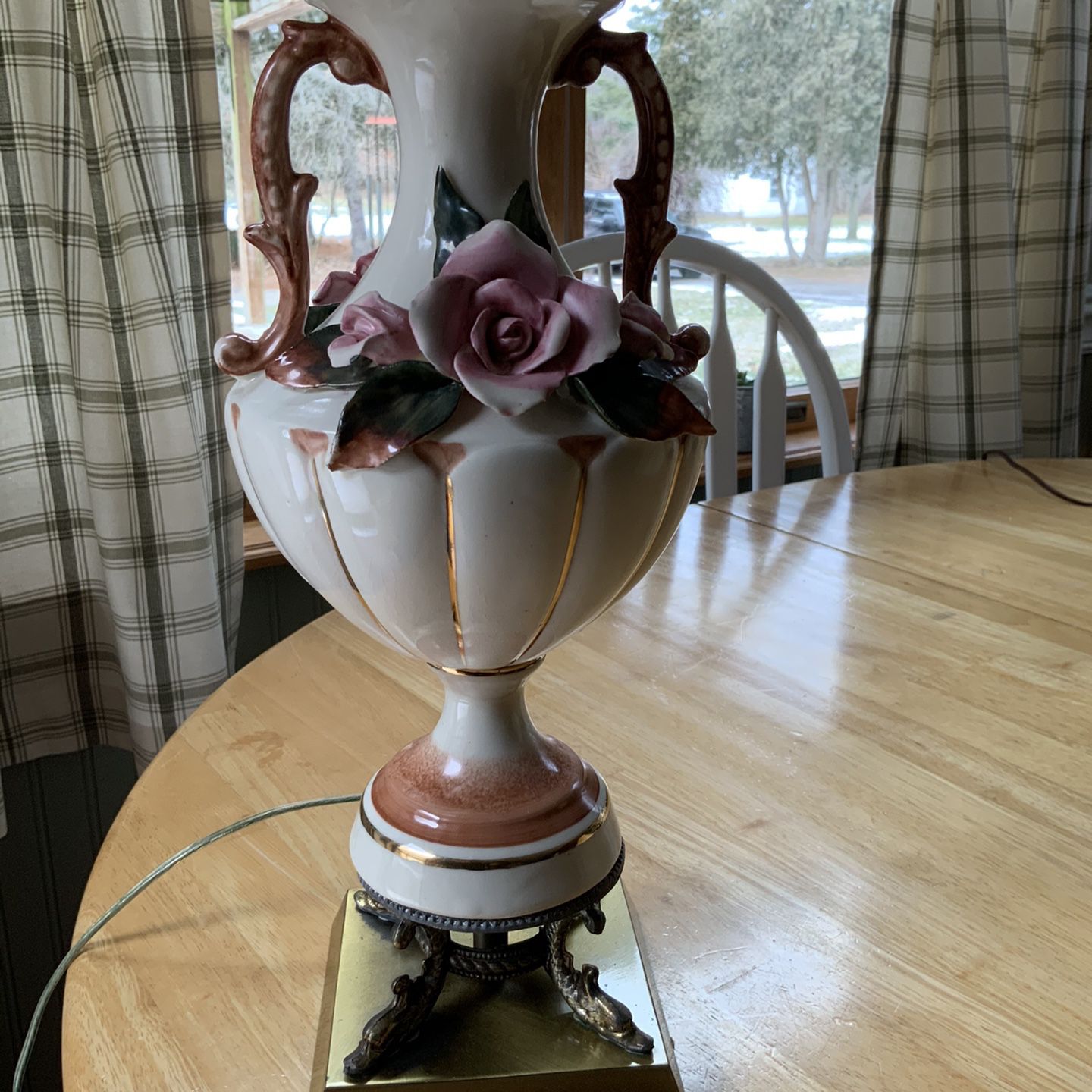 1947 Antique Rose Lamp $50.00 