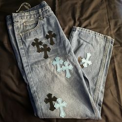 Chrome heart pants