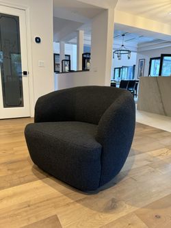 Boucle Swivel Chair