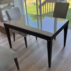 Glass top Dinning Table
