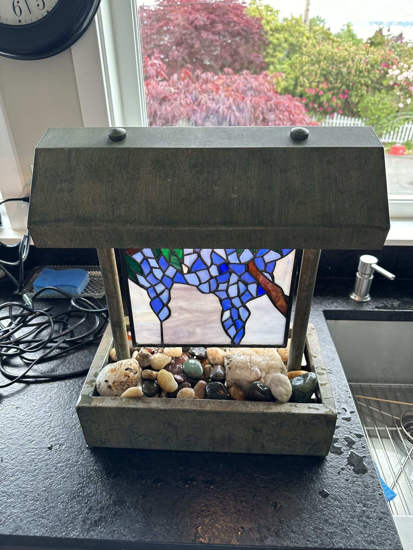Pending- Stained Glass Lighted Water Fountain 
