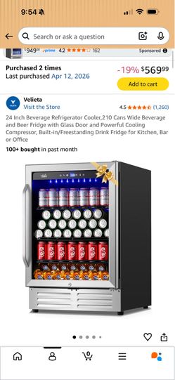 Beverage Cooler Refrigerator