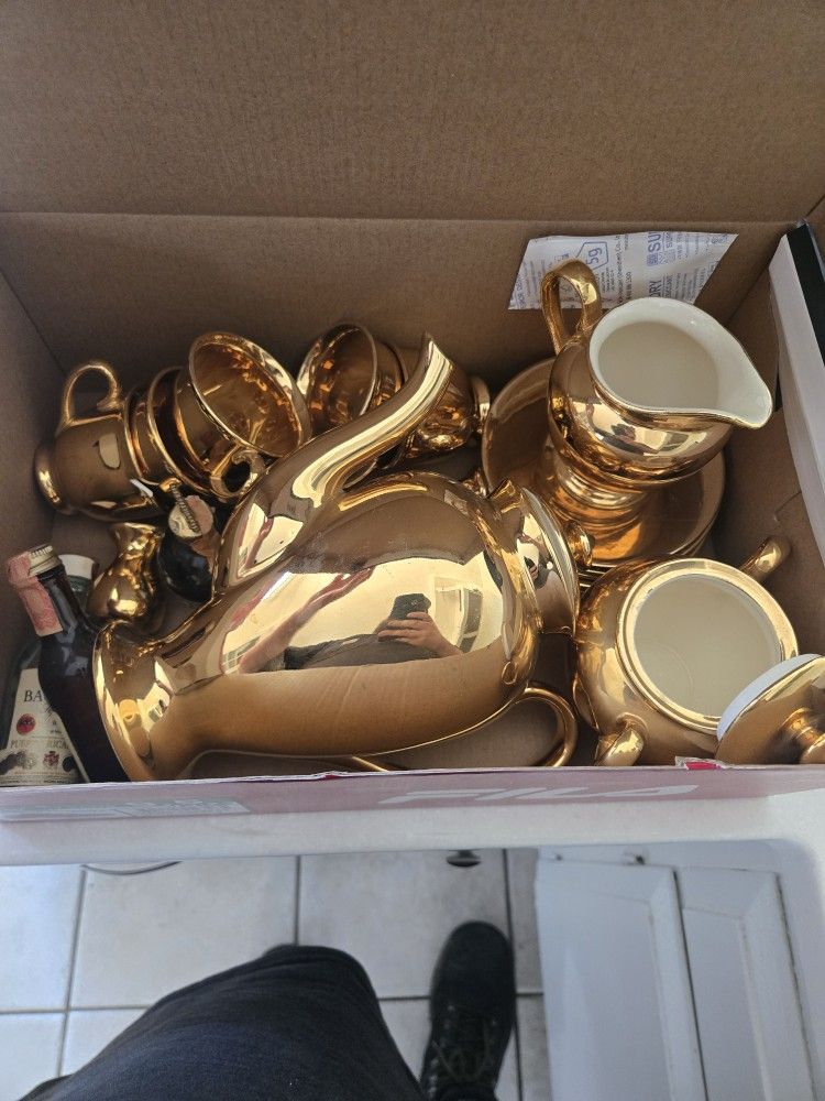 22k Gold Plated Tea Set