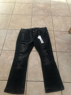 Purple jeans