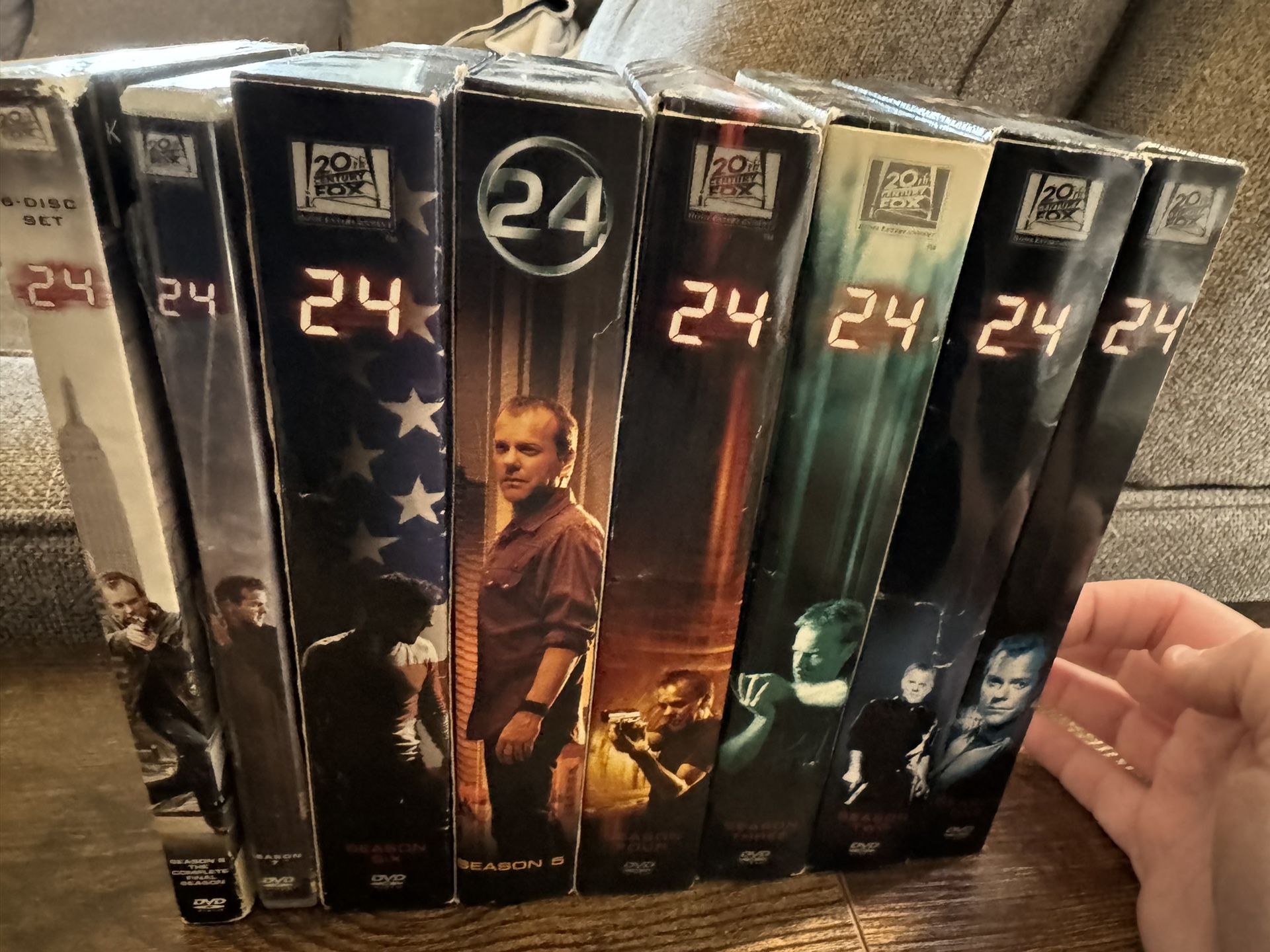 24 Seasons 1-8 DVDs 