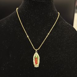 Gold Virgencita chain
