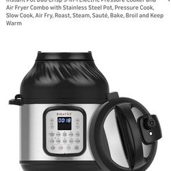 Instant Pot Duo Crisp 9-in-1 Pressure Cooker & Air Fryer Combo - 6 quarts