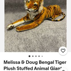 3 Ft Stuffed Tiger