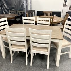 New Table & 6 Chairs — SPECIAL 