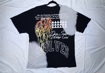 Darc Sport Wolves Club Bleach Wash Graphic T-Shirt Medium Limited 261/1000 NWOT