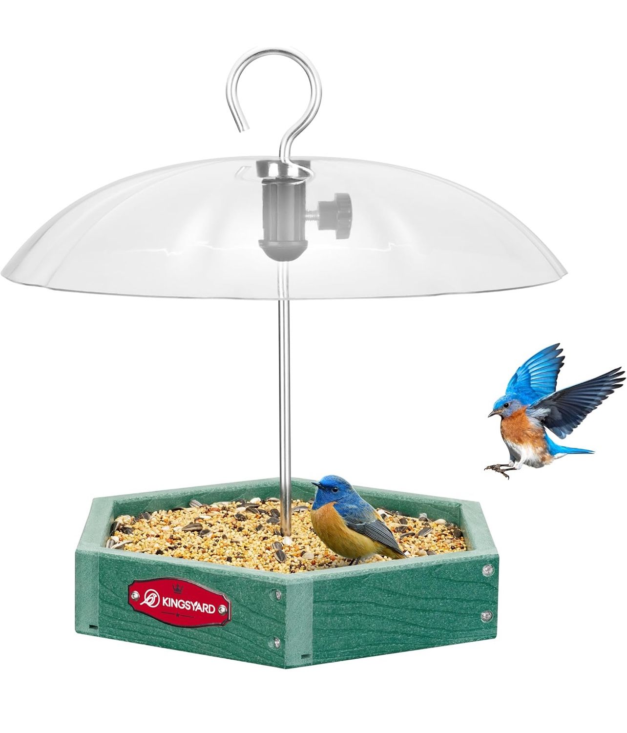 Kingsyard Large Platform Bird Feeder Outdoor W(83)
