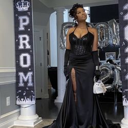 Black Prom Dress Custom Made