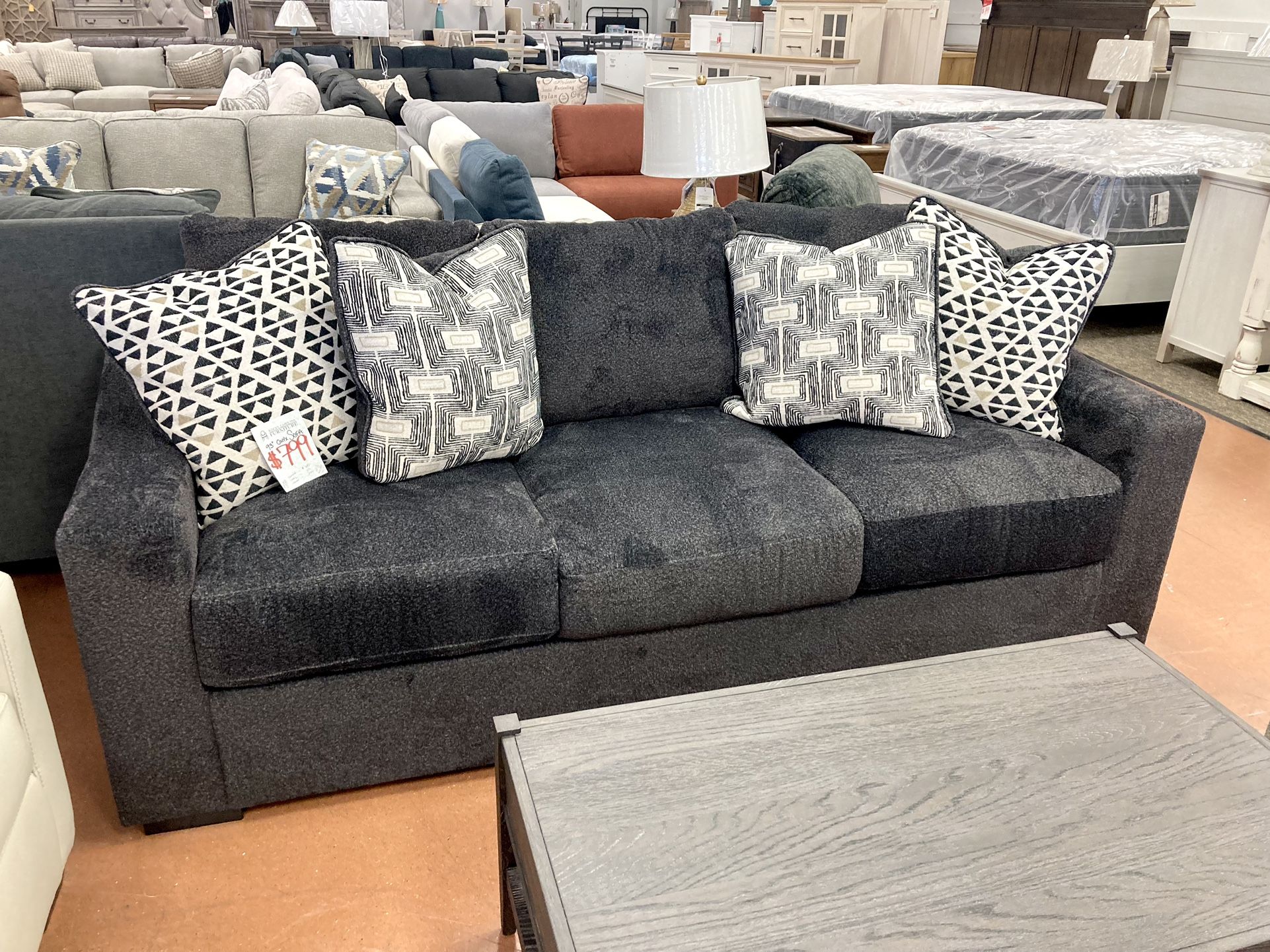 New 93” Onyx Sofa — CLEARANCE