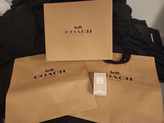 Coach gift bags and boxes