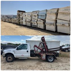 7.3 diesel dump truck dumpster