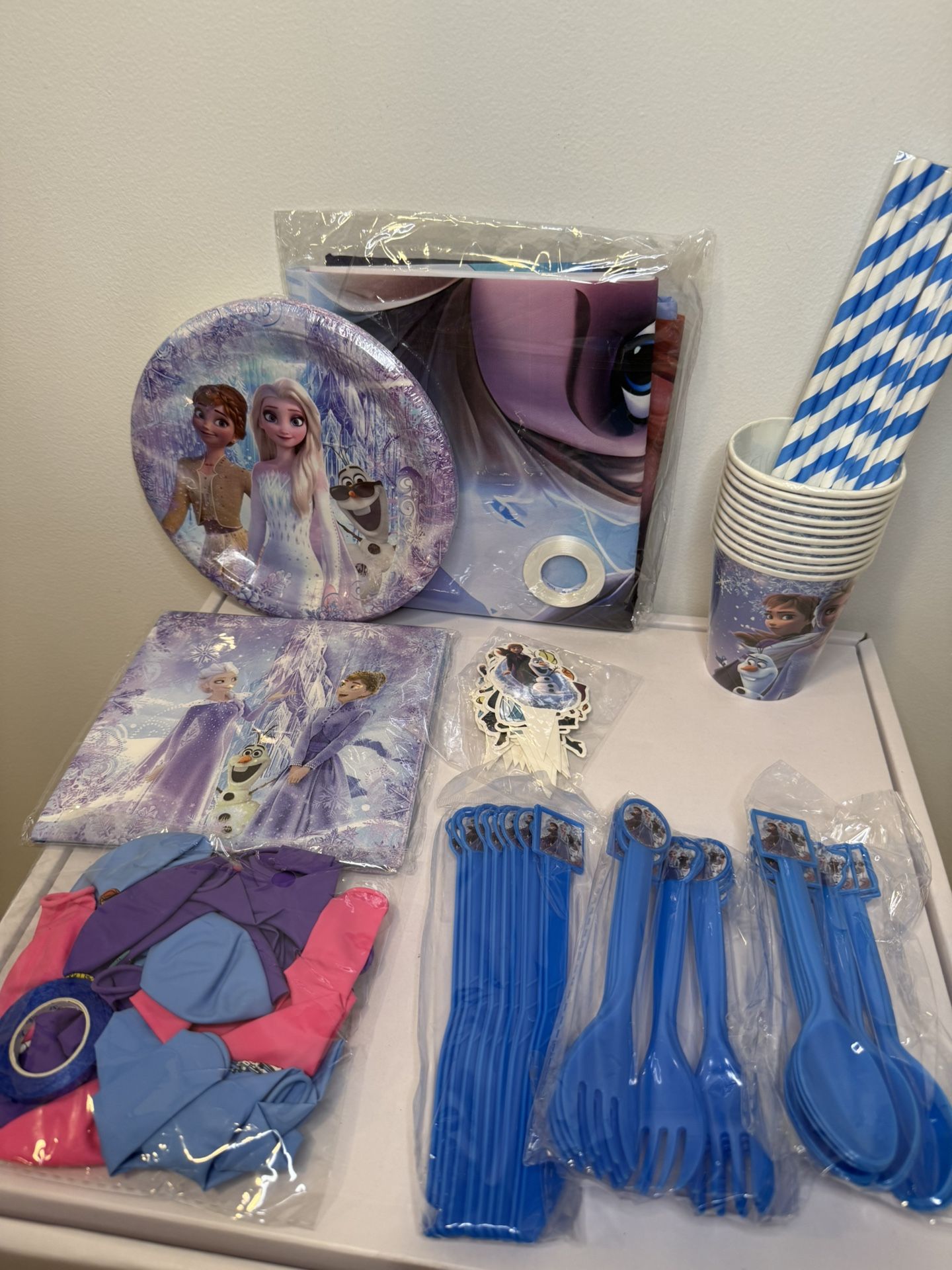 Frozen Party Supply Set For 10 People New