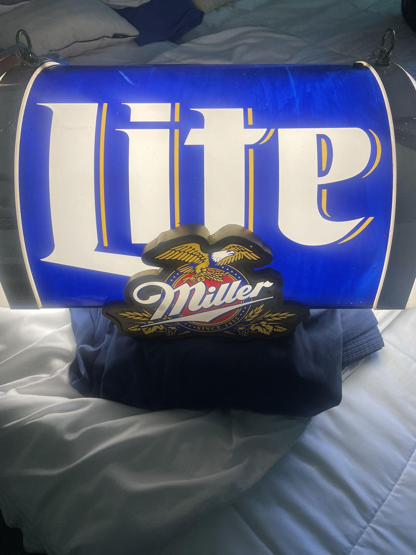 1996 Miller Lite Pool Hanging Lamp 
