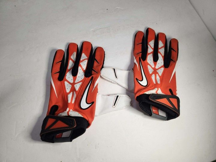 Nike Vapor Jet 2.0 Football Receiver Gloves Adult Large Tackle/Flag Orange Black
