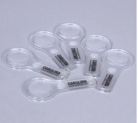 10 Pcs Mini Handheld Magnifying Glass for Kids 5X 15x Hand Lens Small Magnify Glasses Bulk Plastic Magnifier with 100 Lanyard for Reading Home School 