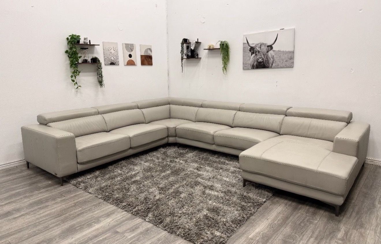 Leather Sectional Couch - Free Delivery