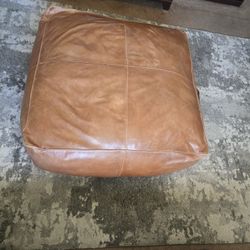 Genuine Leather Ottoman 