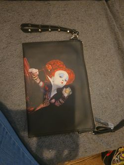 Disney Alice Through The Looking Glass Red Queen Black Strap Clutch