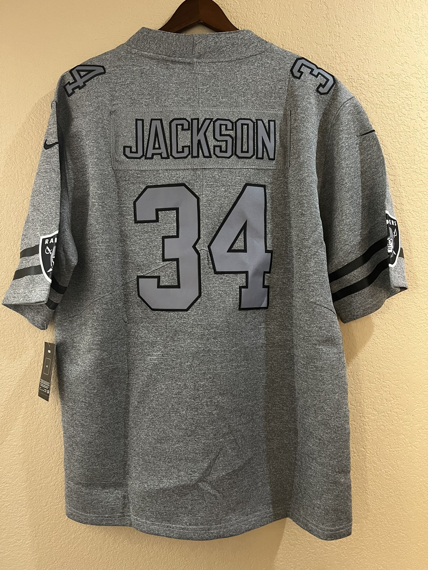 Bo Jackson Raiders Silver Jersey New Size XL