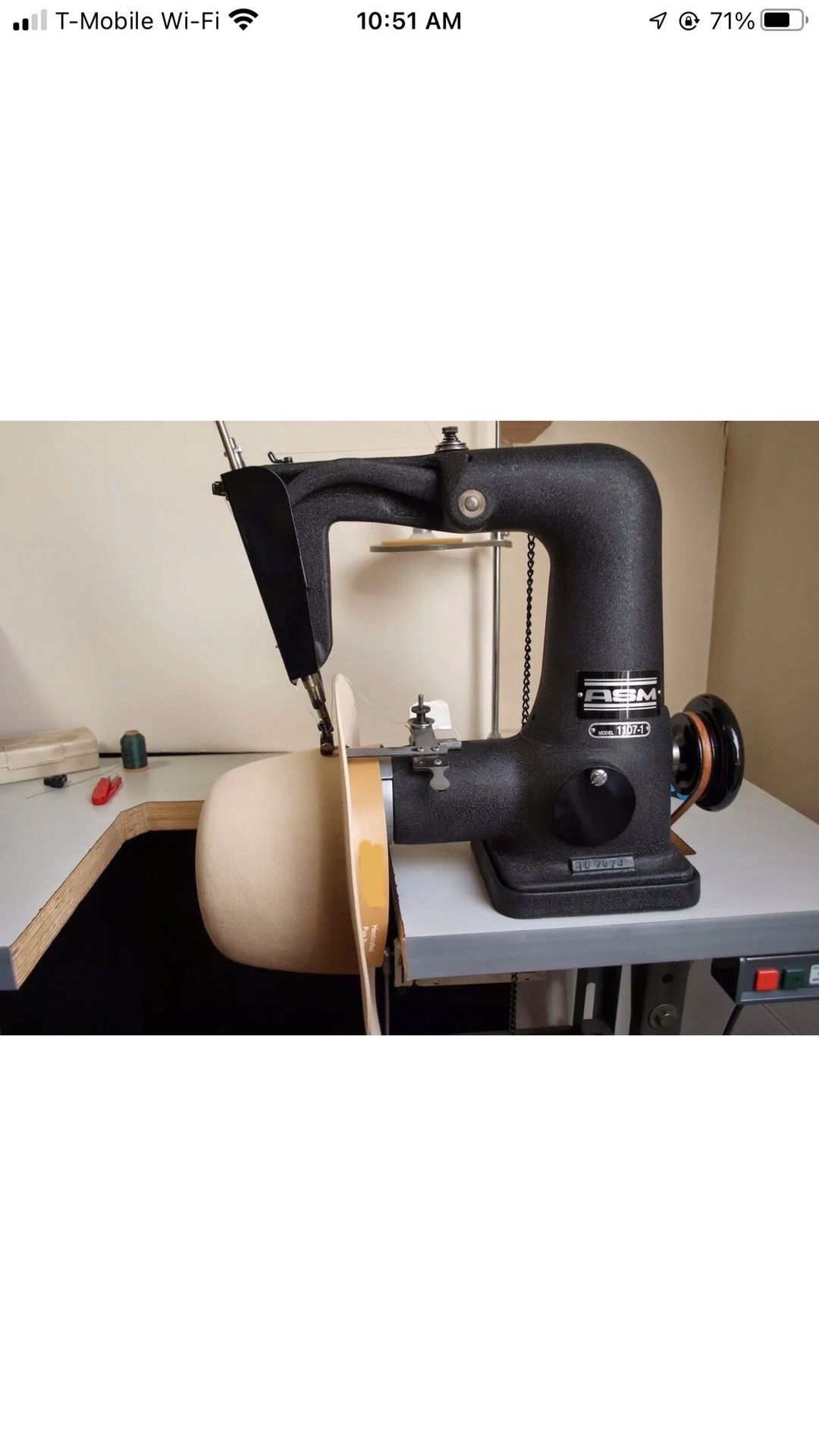 ASM 1107-1 HAT SWEATBAND SEWING MACHINE
