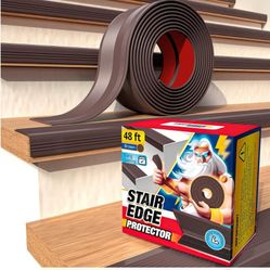 Stair Edge Protector 48 Ft - Brown