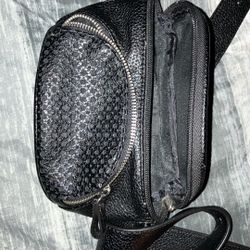 Black Leather Fanni Pack