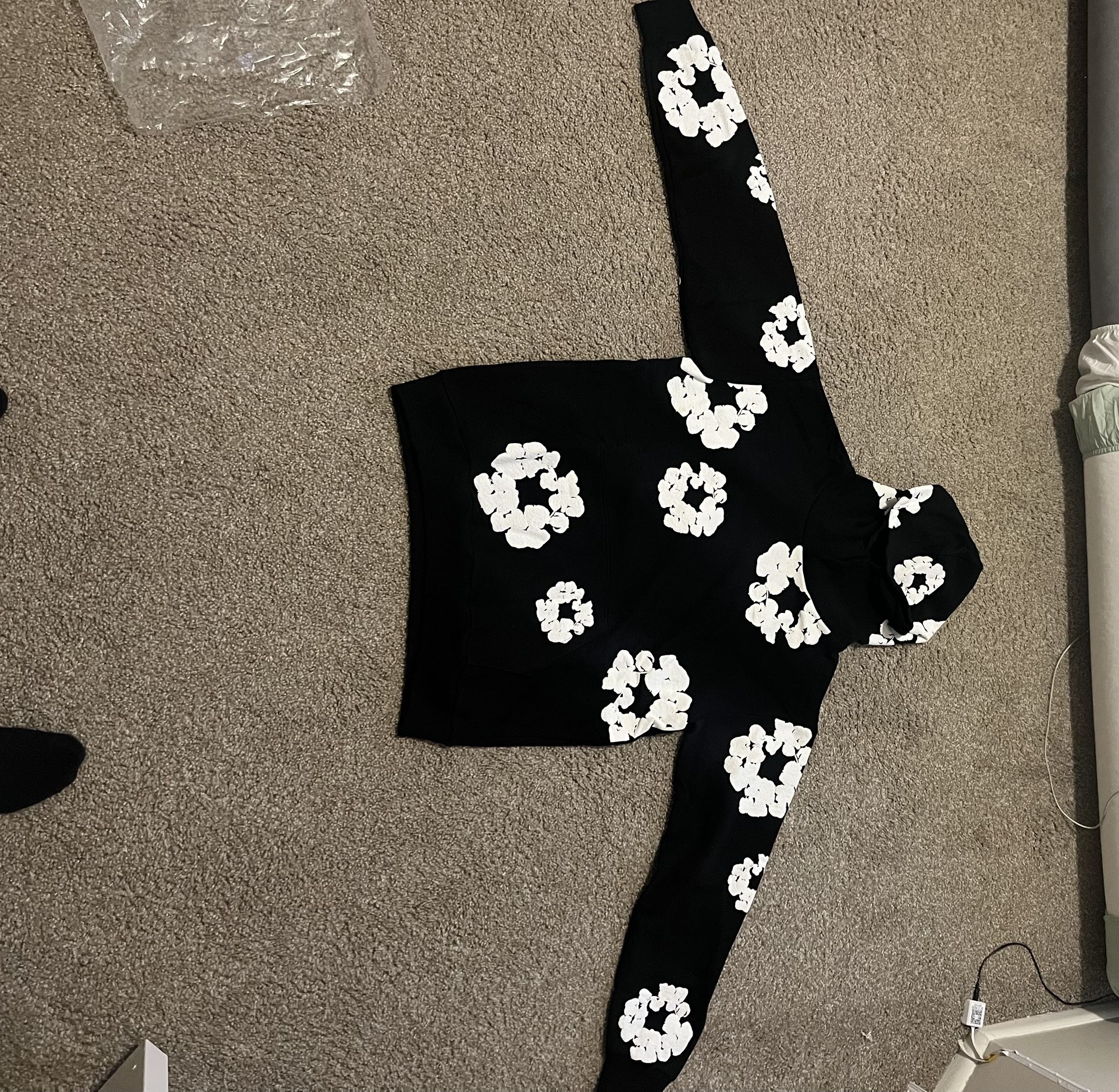 Black And White Denim Tears Hoodie